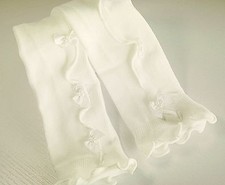 Girls Kids Cream White Warm Bow Knit Stockings Tights Pants Thick Pantyhose