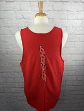 Vintage Speedo Graphic Tank Top Spell Out Made In USA Men  s L Swiming Surf VTG