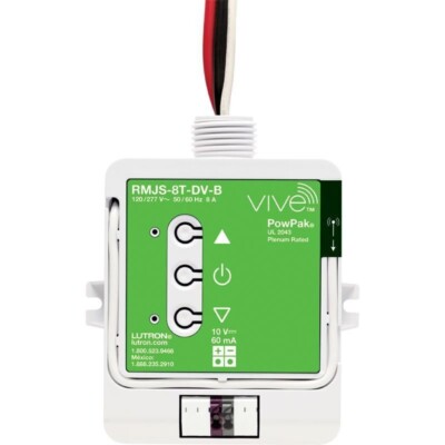 Lutron RMJS-8T-DV-B Vive PowPak Dimming Module - NIB - Price Ea- SHIPS SAME DAY