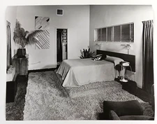 1974 Miami Florida House Home Bedroom Shag Carpet Sheldon Cohen VTG Press Photo