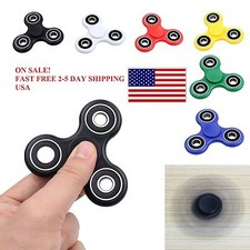 10X HAND SPINNER TRI FIDGET POPIT PUSH BUBBLE STRESS SENSORY RELIEF