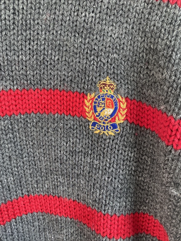 Suéter Tejido Lana Media Luna Polo Ralph Lauren Vintage Años 90 Grande Años 90 Foto 4 de 4