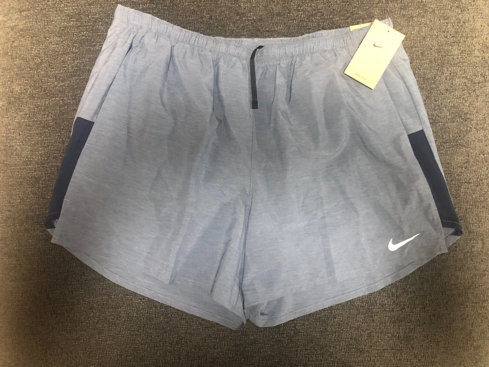 Nike Men's Dri-FIT Challenger Brief-Lined Running Shorts, 5", Obsidian, XXL