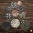 Lot 10 Byzantine Empire coins Anonymous Justinian Maurice Heraclius #A442