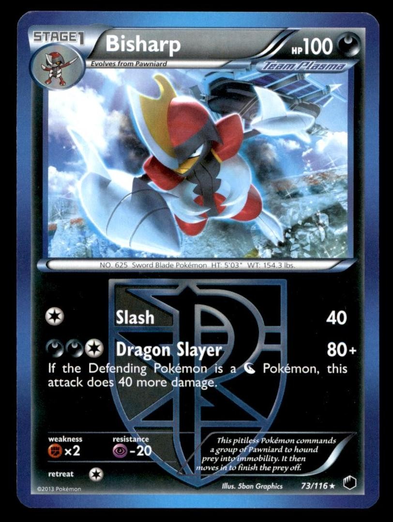 Bisharp (Team Plasma) (73) Rare Plasma Freeze 73/116 LP