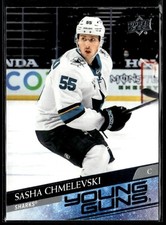 2020-21 Upper Deck Young Guns Sasha Chmelevski Rookie San Jose Sharks #718