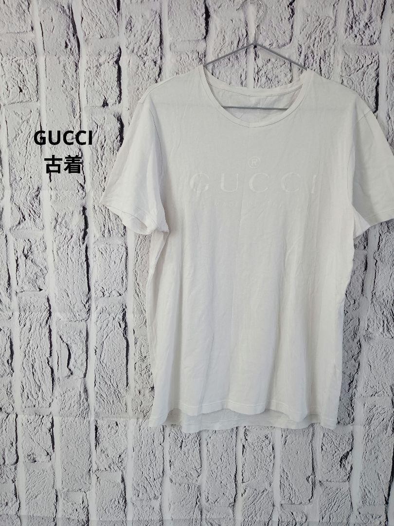 Gucci White T-Shirt Logo Old Clothes