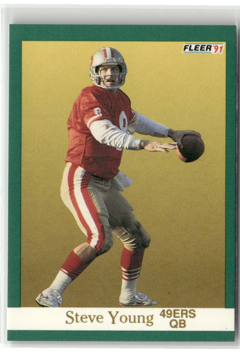 1991 FLEER #367 STEVE YOUNG SAN FRANCISCO 49ERS
