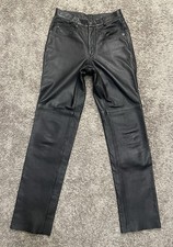 Vintage Wilsons Black Leather Pants Sz 30