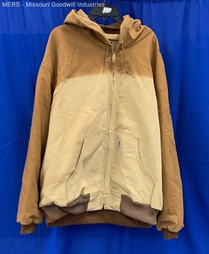 Men's Carhartt Jacket Size 4XL Regular Brown Basic Jacket