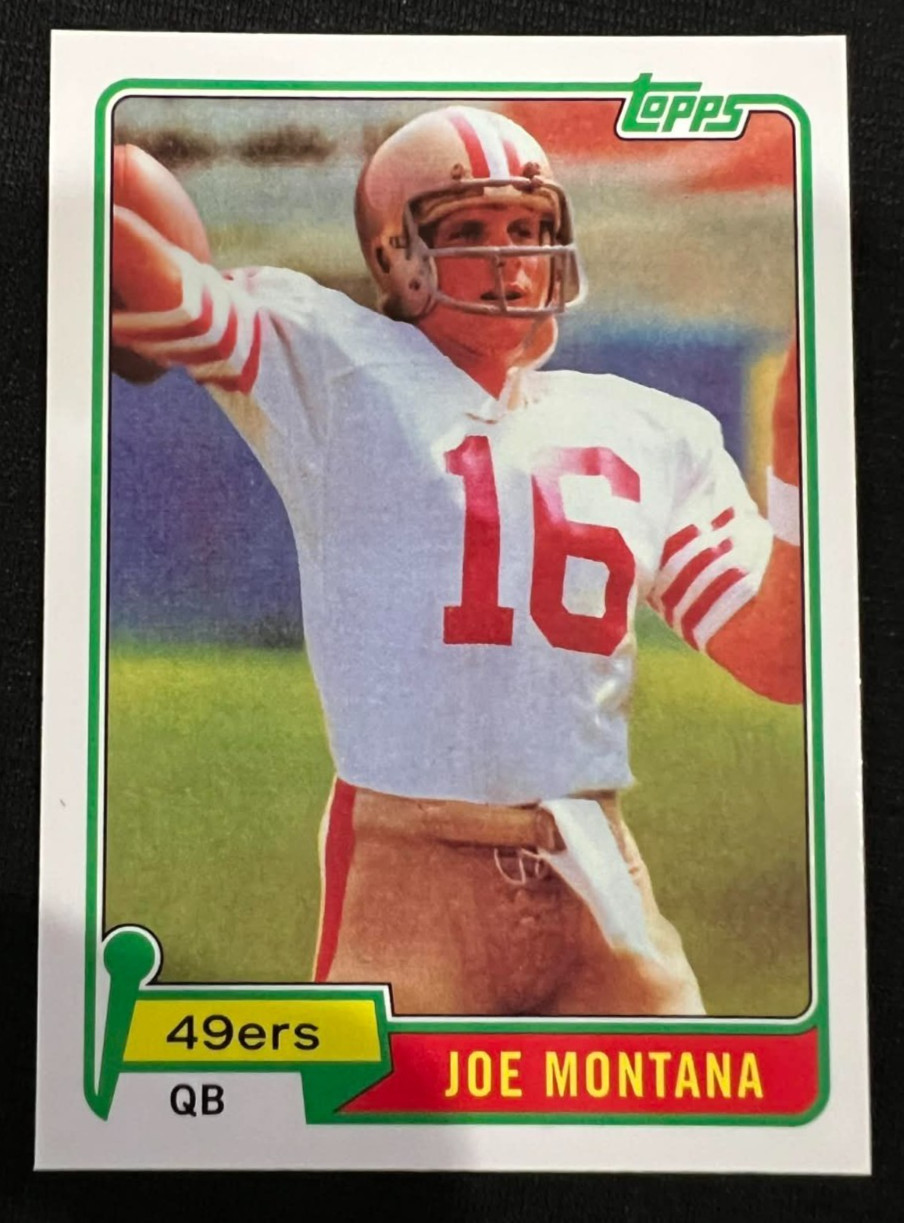 JOE MONTANA San Francisco 49ers 2010 Topps Anniversary 1981 RC Reprints #216 HOF
