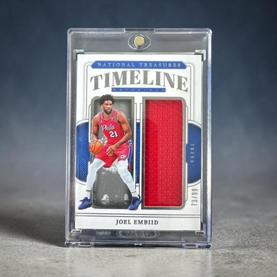 2024-25 Panini National Treasures - Timeline Materials Joel Embiid #TM-EMB /99 