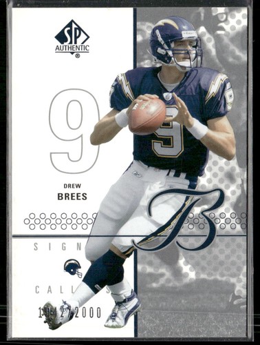 Drew Brees [] #101 2002 SP Authentic card