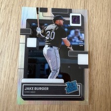 2022 Panini Chronicles Clearly Donruss Jake Burger Rated Rookie Purple /25