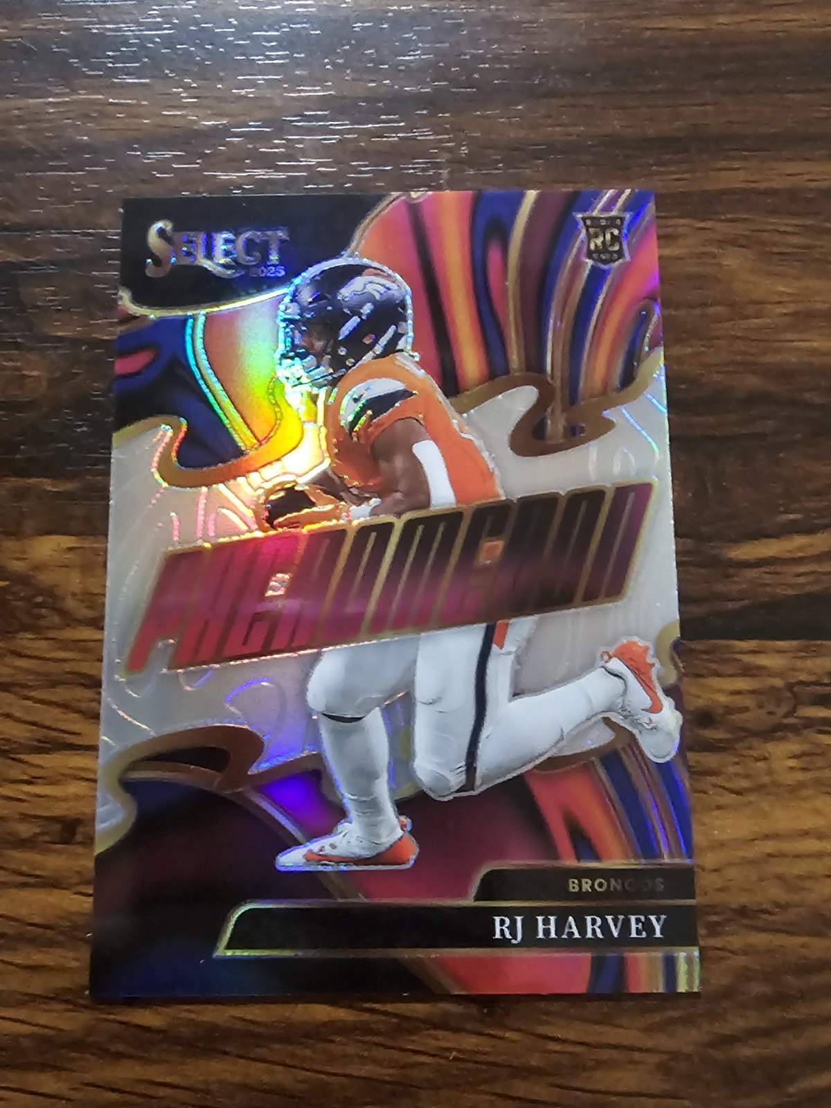 2025 Panini Select RC Phenomenon RJ Harvey Silver Holo Insert