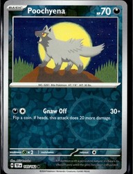 Poochyena 105/162 Temporal Forces Reverse Holo Common