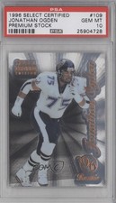 1996 Select Certified Edition Premium Stock Jonathan Ogden PSA 10 GEM MT HOF 2d9