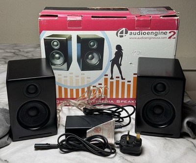 Audioengine A2B Powered Speakers / Desktop Studiomonitore - Schwarz - Funktioniert