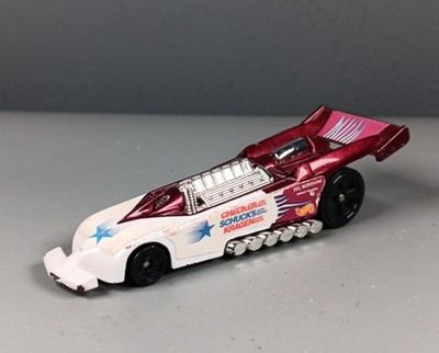 Vintage 1999 Mattel Hot Wheels Purple/White Dragster Funny Car