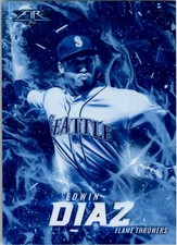 2017 Topps Fire Flame Throwers Blue Chip #FT4 Edwin Diaz - BB