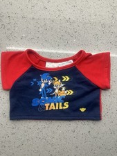 Sonic the Hedgehog Tails Build A Bear Workshop T Shirt Top Clothes Rare