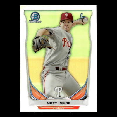 Matt Imhof #CDP45 2014 Bowman Chrome Draft Picks Refractor Philadelphia Phillies