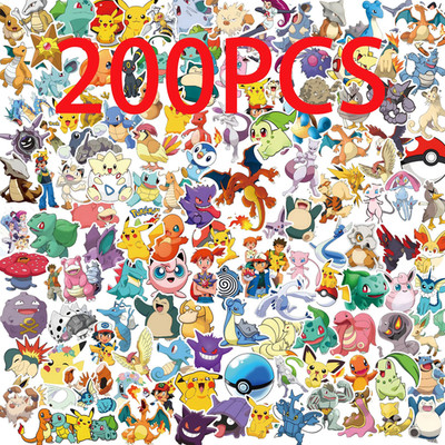 Pokemon Stickers 100 Pack Lot Ultra Bundle Mix Pikachu Stickers Brand New