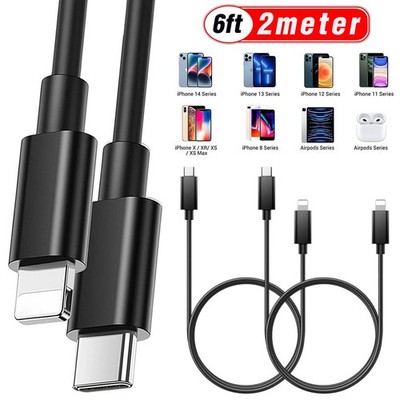 6FT USB-C Charger Cable Heavy Duty Charging Cord For iPhone 12 Pro Max Mini iPad