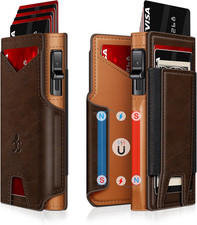 Wallet for Men Wallet with Slim Pop up Card Holder 9-13 Cards, Bifold Minimalist