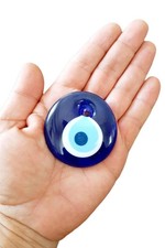 Blue Evil Eye Beads 50mm - 25 Pcs Real Glass Evil Eye Beads From Turkey Nazar