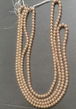 Gold Metal 5mm Beads 2 32 Inch Strands
