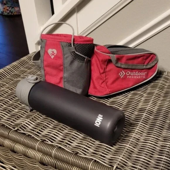 Pack Cintura Productos Exterior con Botella de Agua Ion Rosa Foto 4 de 4