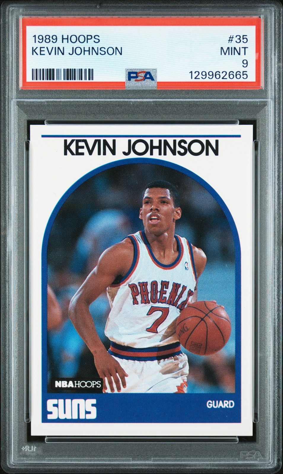 1989-90 Hoops KEVIN JOHNSON RC PSA 9 #35