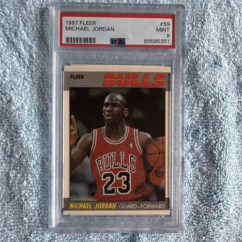 Fleer 1987-88 Michael Jordan #59 PSA Graded Chicago Bulls Basketball Card
