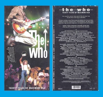 THE WHO 30 Years of Maximum R&B 4 CD BOXED SET FACTORY SEALED 1994 MCA $8Ship