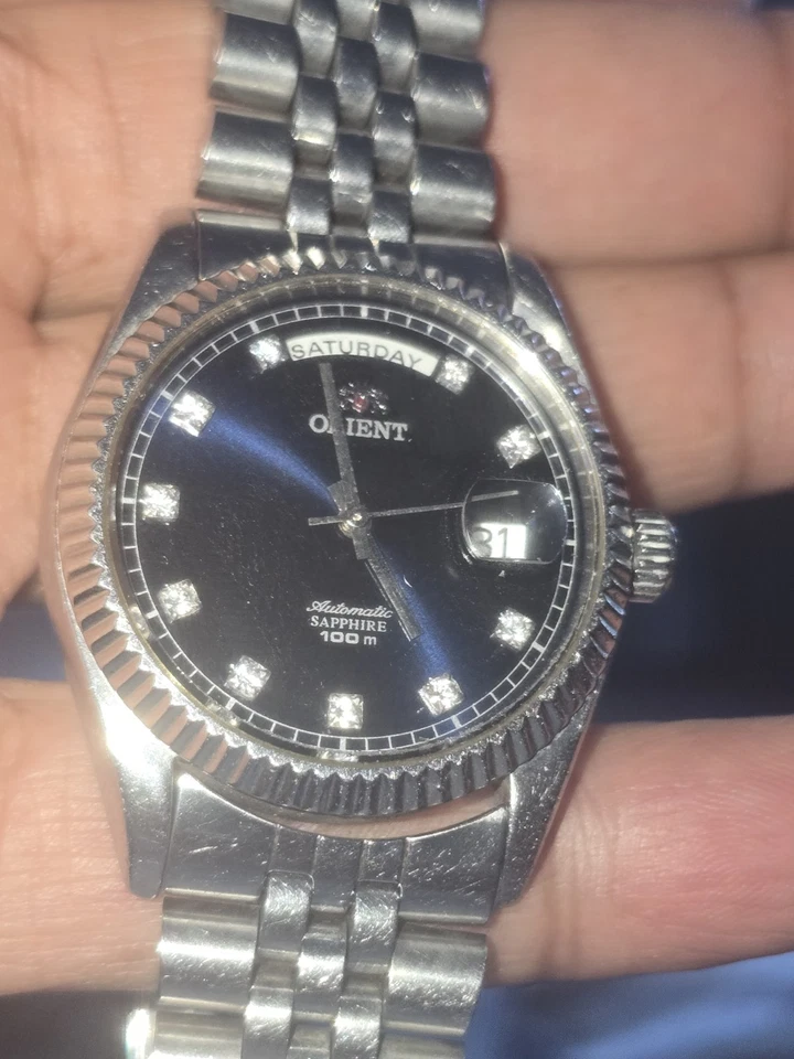 Vintage Orient President Automatic Black Dial Swiss Men's Watch - Image 4 of 4