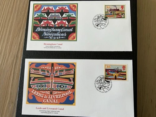 Great Britain 1993 #1506-1509 British Canals - 5 Fleetwood FDCs