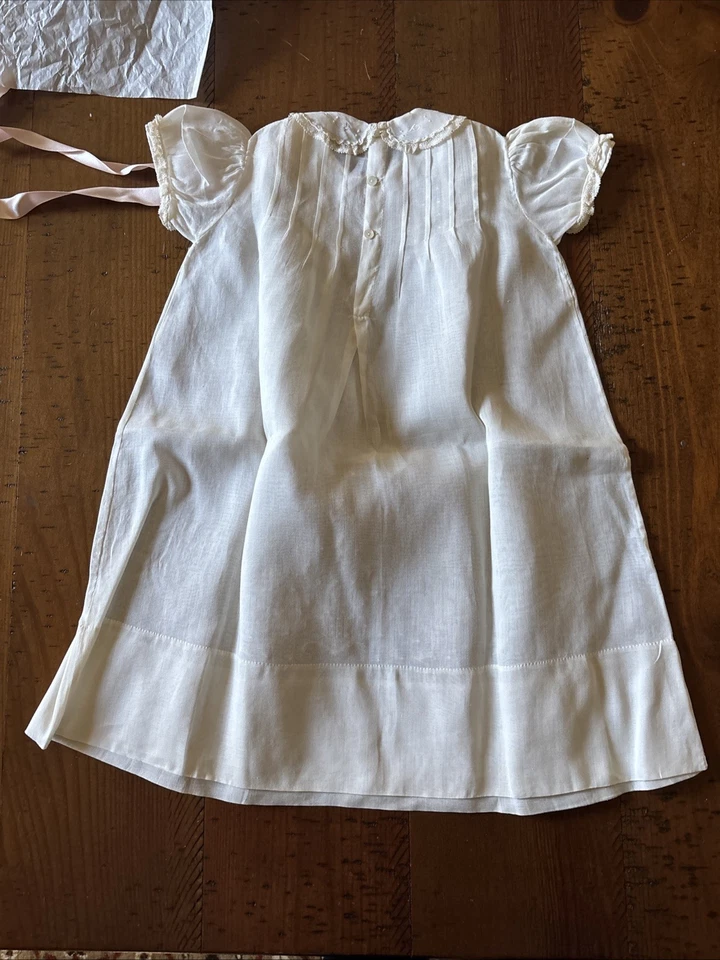 Lote de 3 vestidos y botines vintage de ropa de bebé aspecto victoriano años 1920-30’s Foto 4 de 4