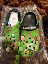 Minecraft Crocs: Meets Adventure - LIMITED EDITION adult size 9 brand new
