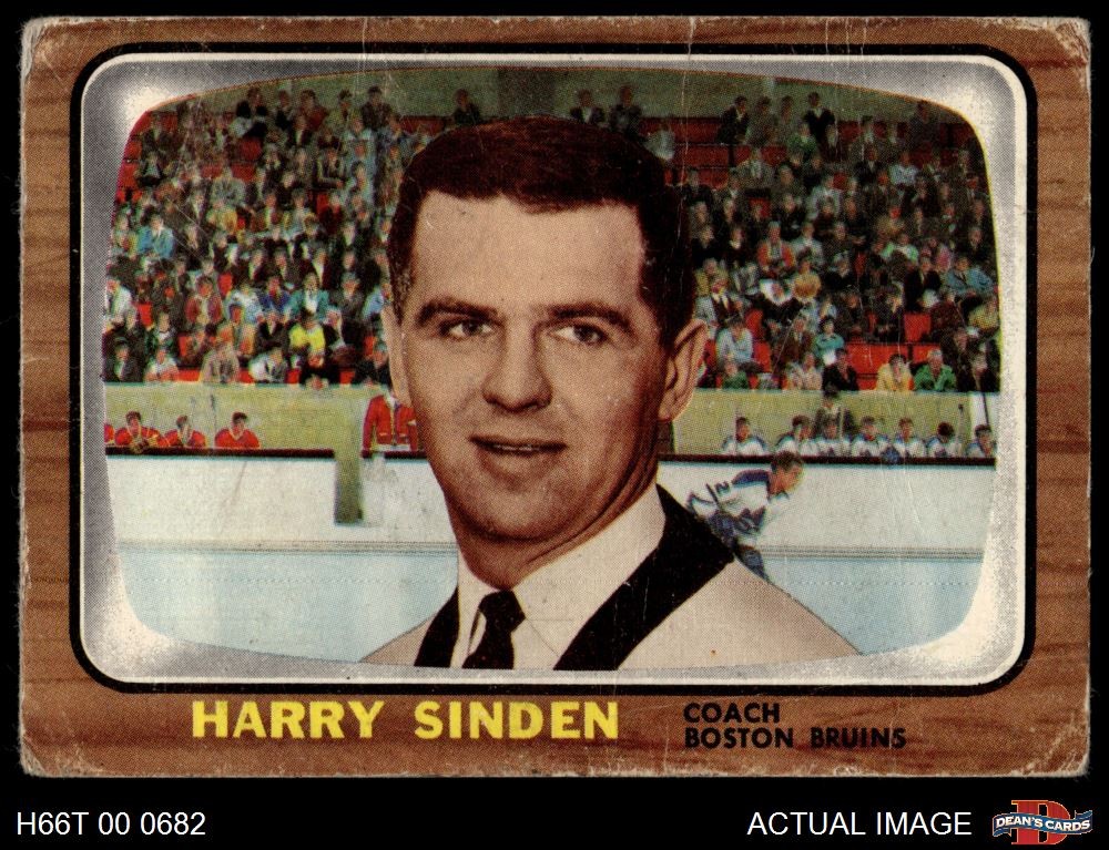 Harry Sinden #31 Hockey Cards 1966 Topps trading card — raw and PSA graded price guide