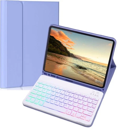 Galaxy Tab A8 10.5in Keyboard Case 7-Colour Backlight Detachable with S Pen