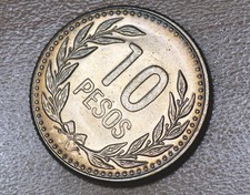 1990 Colombia 10 Pesos