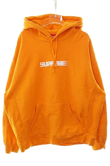 Sweat à capuche Supreme 23Ss Motion Logo orange L Hoodie V2
