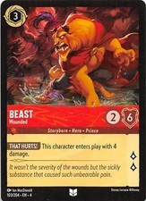 Beast Wounded 103/204 Ursula's Return Disney Lorcana 017838