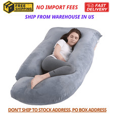 Pregnancy Pillow J Shaped Full Body Maternity Pillow for Belly Support