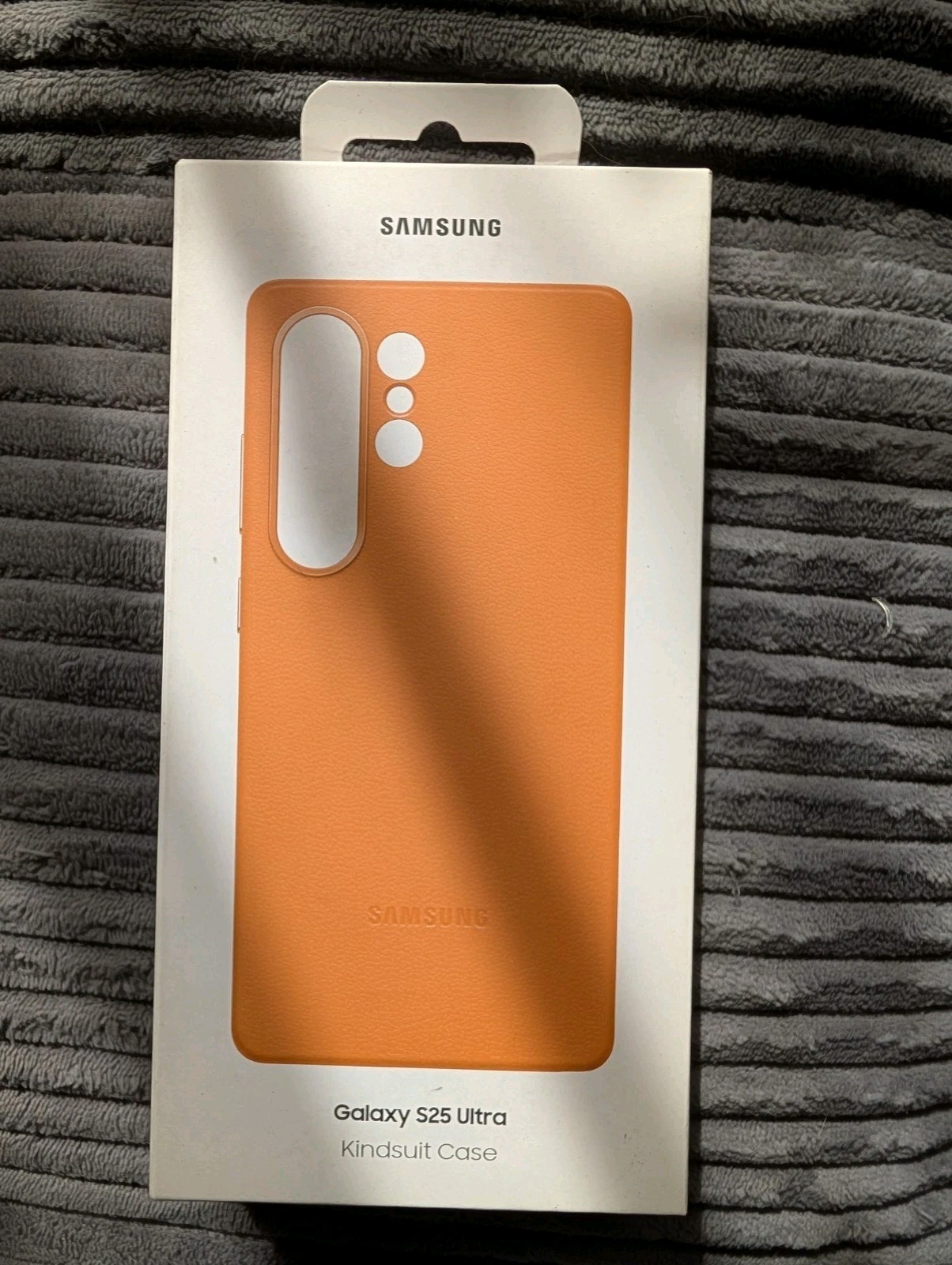 Samsung Galaxy Official Kindsuit Faux Leather Case for Galaxy S25 Ultra, Camel - Image 2