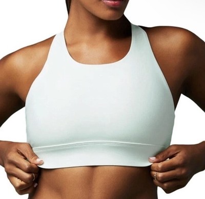 Fabletics No Bounce High Impact Sports Bra in Faded Mint, Grey Size XL NWT