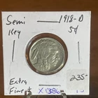 KEY DATE 1918 D BUFFALO NICKEL EXTRA FINE++ CONDITION VERY NICE COIN   XX386