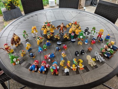 Huge Lot Of 73 Super Mario Action Figures & Accessories Donkey Kong Turtles RARE