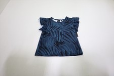 Greyson Golf Camo Feather Sophia Top Polo Girls Size 5 Aegean 951C New 01298141